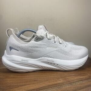 Brooks Glycerin 22 Almond Peach London Fog Womens White Size 11 Running Shoes